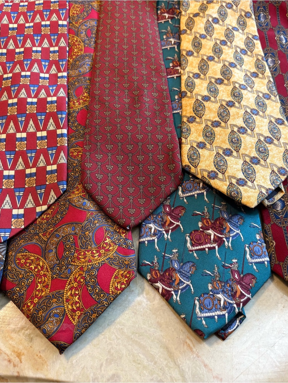 Vintage Patterned Silk Tie Set of 7 - The Metropolitan Museum of Art